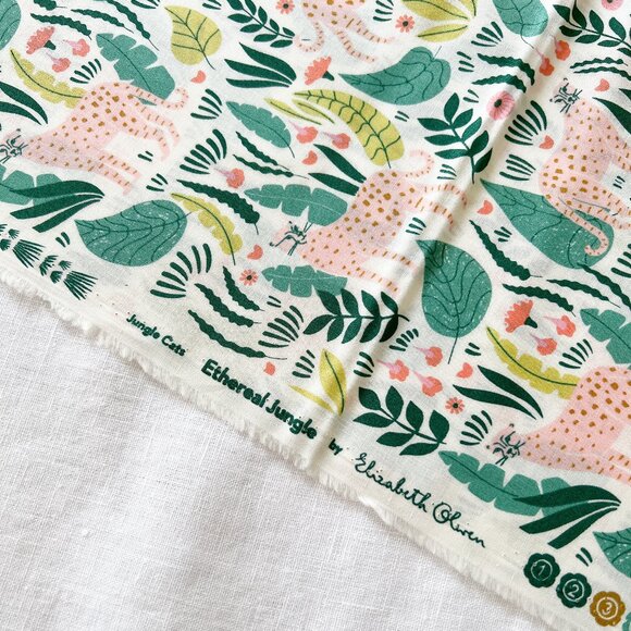 Cloud 9 Fabrics - Ethereal Jungle - Jungle Cats - Fabric - Picture 4 of 5